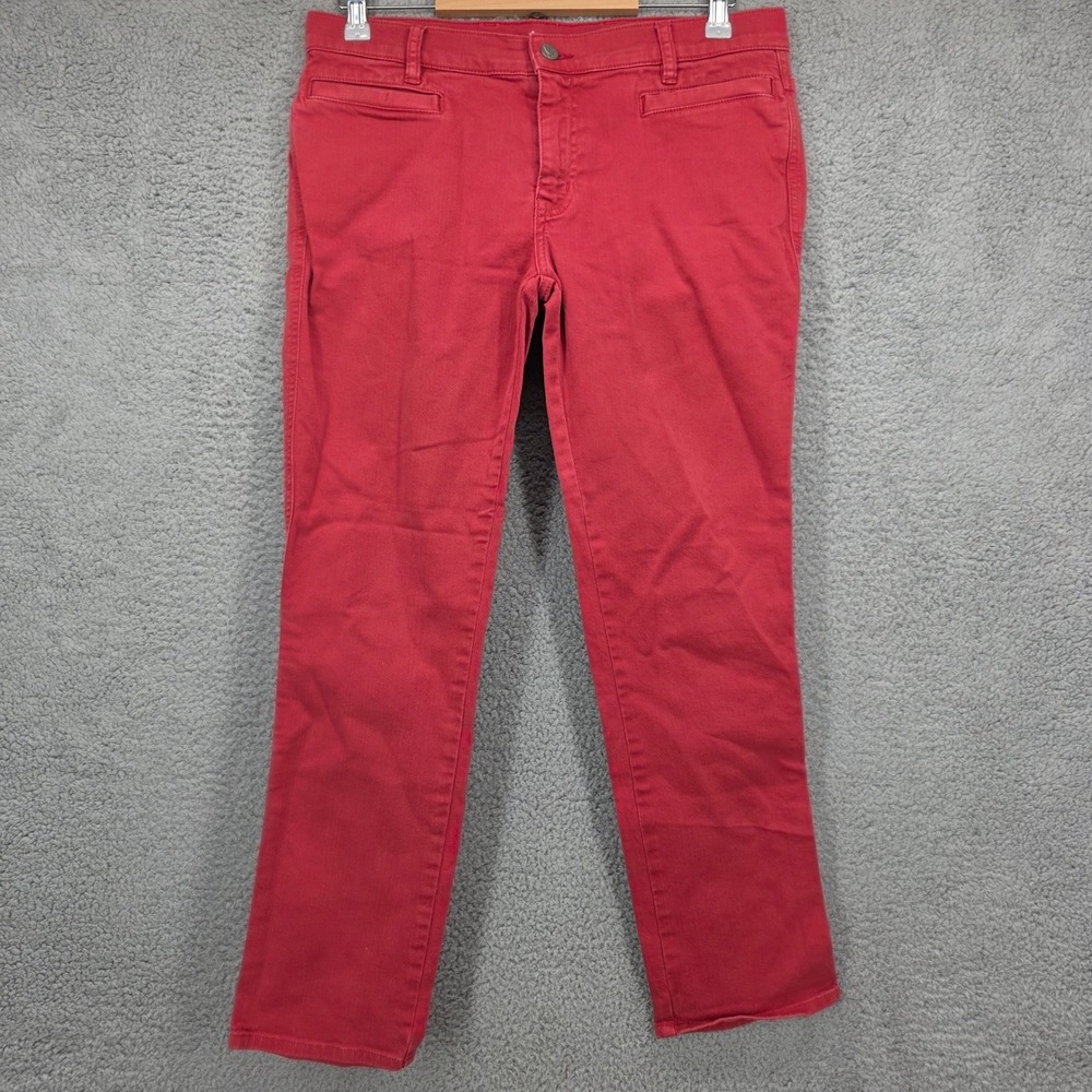 MiH Paris Red‎ Jeans Size 30 Mid Rise Cropped Slim Leg Made In Heaven Brand